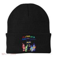 Its A Good Day To Teach Tiny Humans Cat Teacher Lover Beanie thumb 0