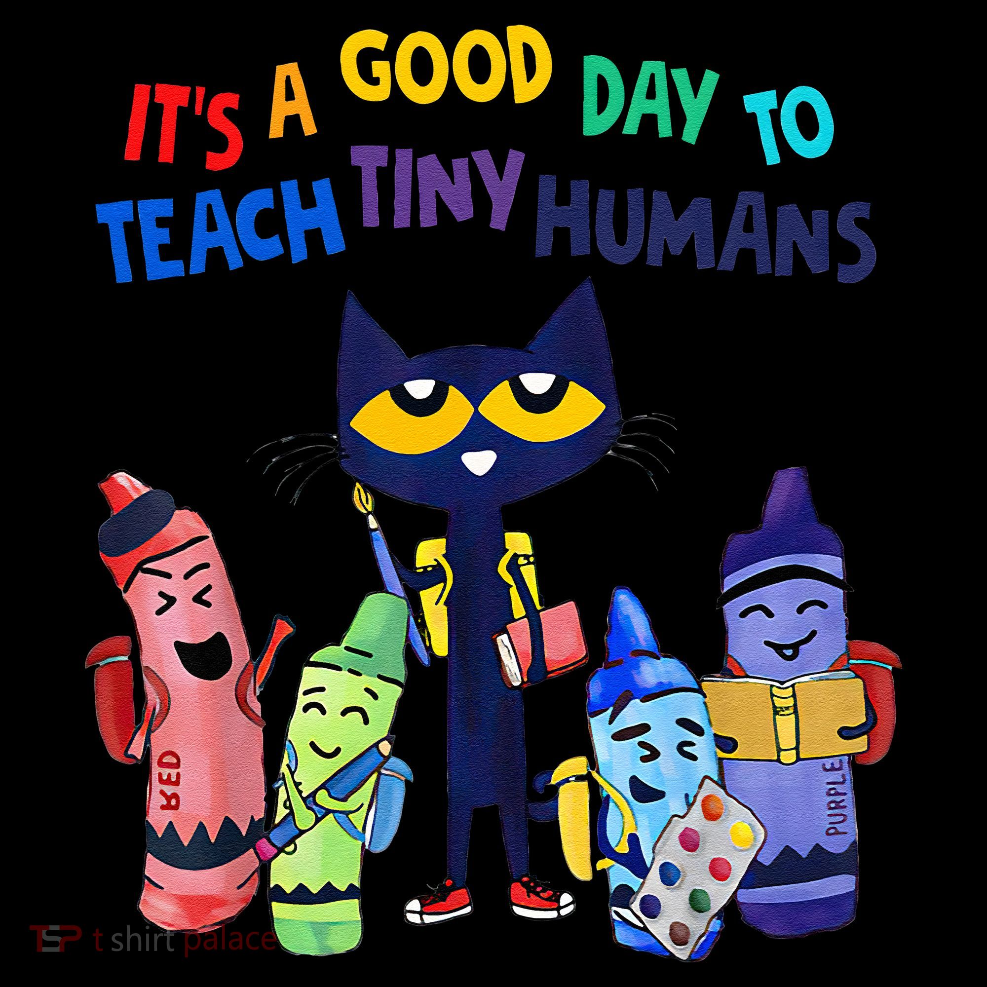 Its A Good Day To Teach Tiny Humans Cat Teacher Lover Women's Hoodie