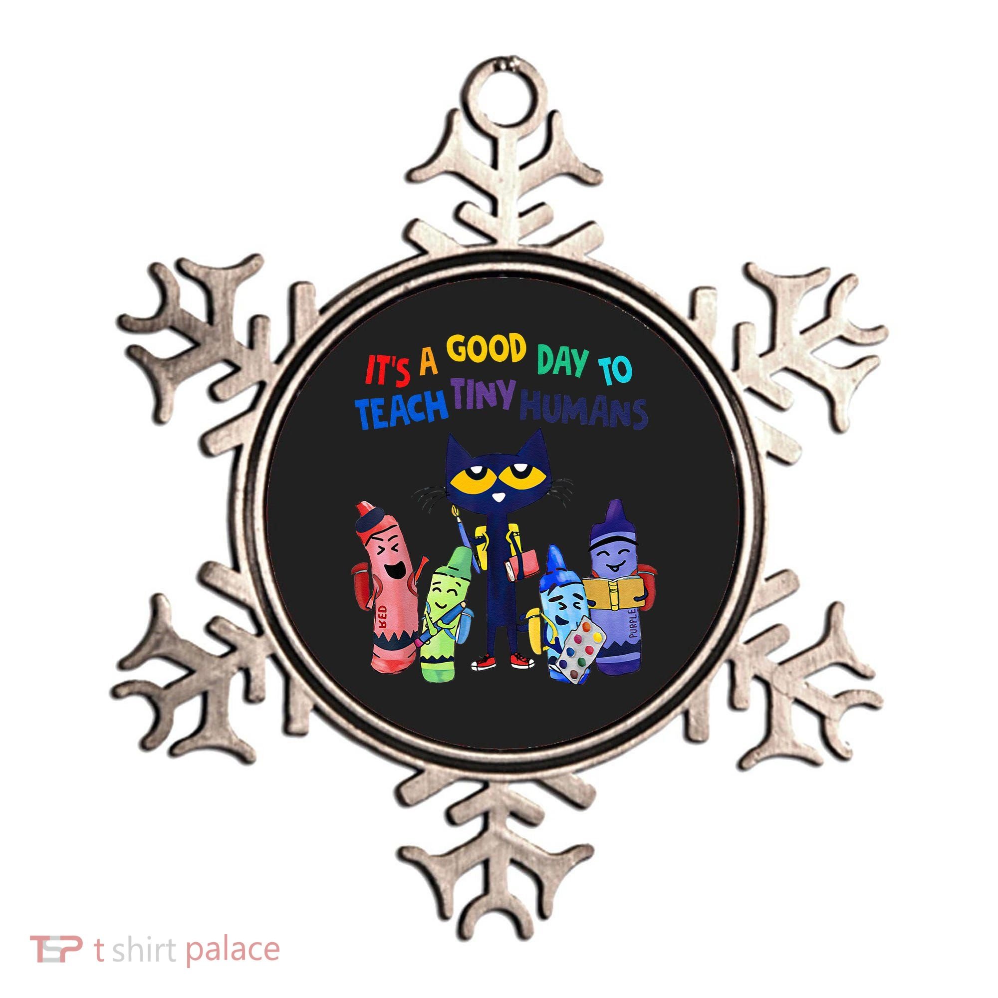 Its A Good Day To Teach Tiny Humans Cat Teacher Lover Ornament