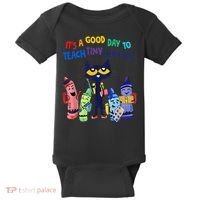 Its A Good Day To Teach Tiny Humans Cat Teacher Lover Baby Bodysuit thumb 0