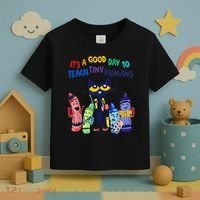 Its A Good Day To Teach Tiny Humans Cat Teacher Lover Toddler T-Shirt thumb 3
