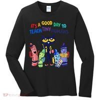 Its A Good Day To Teach Tiny Humans Cat Teacher Lover Women's Long Sleeve Shirt thumb 0