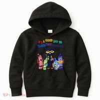 Its A Good Day To Teach Tiny Humans Cat Teacher Lover Kids Hoodie thumb 0