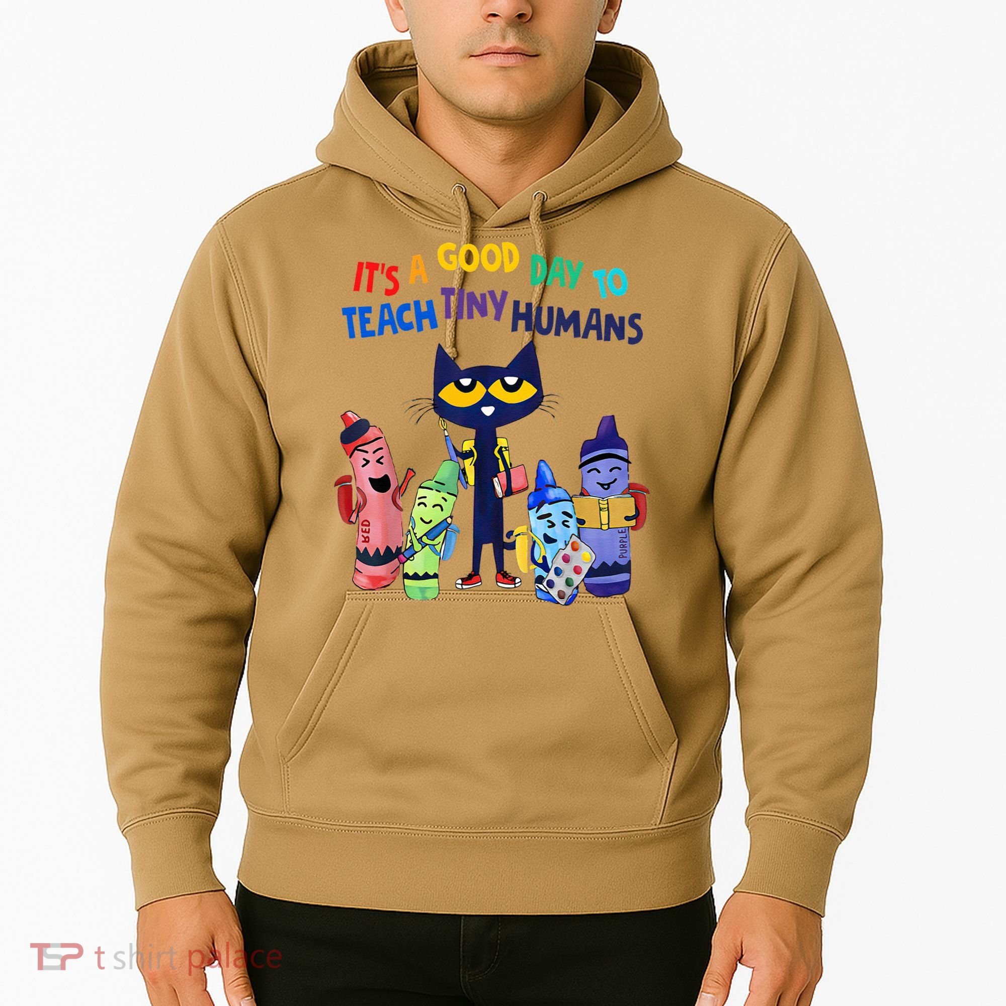 Its A Good Day To Teach Tiny Humans Cat Teacher Lover Hoodie