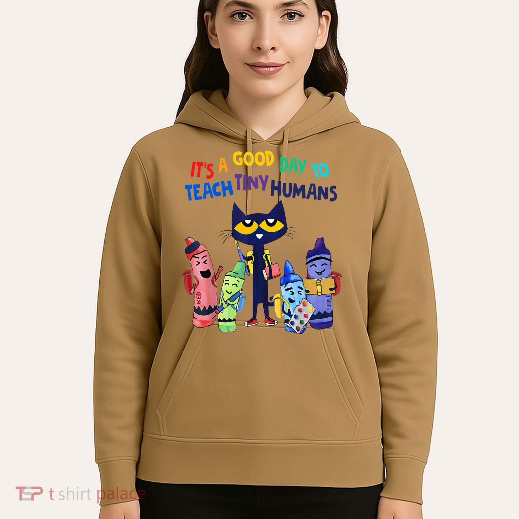 Its A Good Day To Teach Tiny Humans Cat Teacher Lover Hoodie