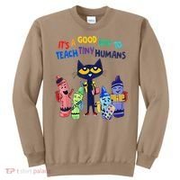 Its A Good Day To Teach Tiny Humans Cat Teacher Lover Sweatshirt thumb 0