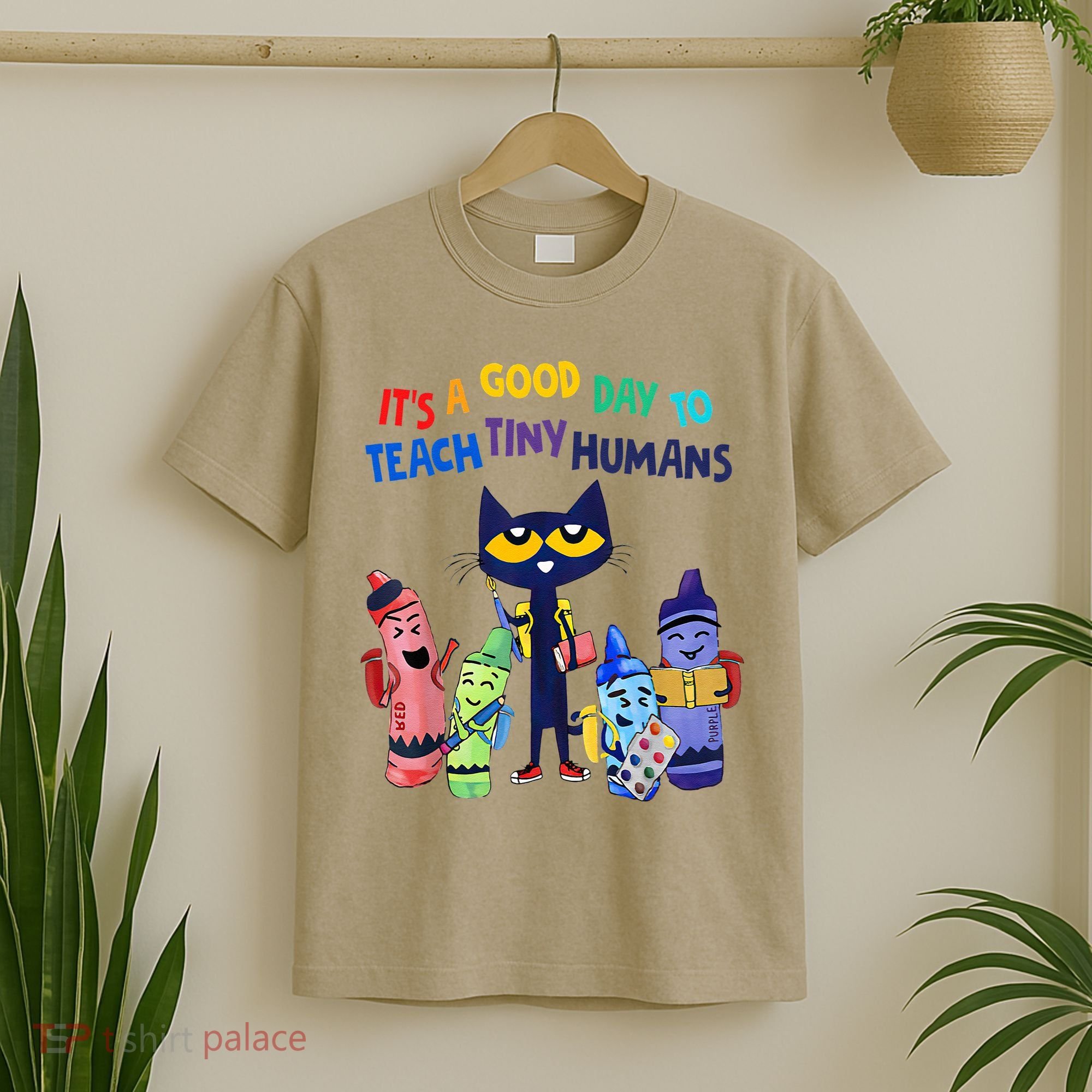 Its A Good Day To Teach Tiny Humans Cat Teacher Lover T-Shirt