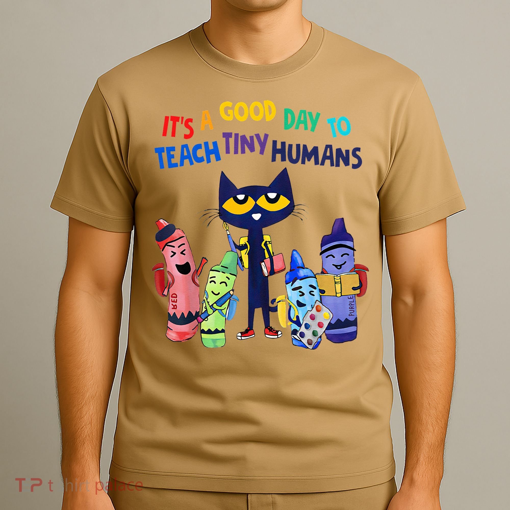 Its A Good Day To Teach Tiny Humans Cat Teacher Lover T-Shirt