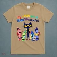 Its A Good Day To Teach Tiny Humans Cat Teacher Lover T-Shirt thumb 5