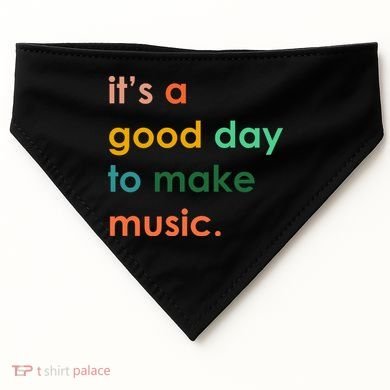 It's A Good Day To Make Music USA-Made Doggie Bandana