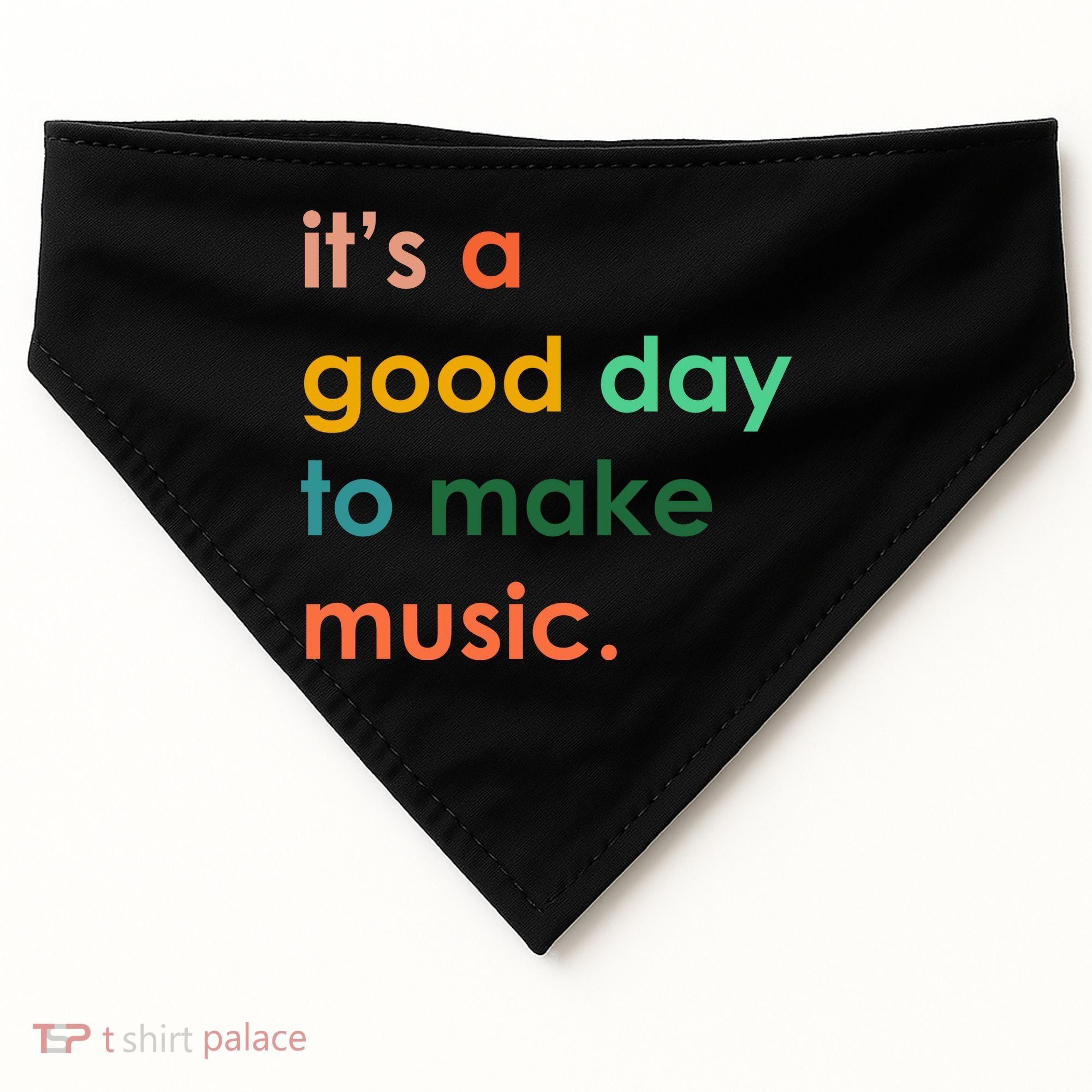 It's A Good Day To Make Music USA-Made Doggie Bandana