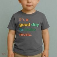 It's A Good Day To Make Music Toddler T-Shirt thumb 2