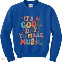 ItS A Good Day To Make Music Music Teacher Music Lover Gift Kids Sweatshirt thumb 0