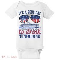 It´s A Good Day To Drink On A Boat Captain Life Is Better Baby Bodysuit thumb 0