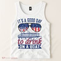 It´s A Good Day To Drink On A Boat Captain Life Is Better Tank Top thumb 2