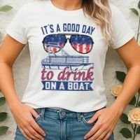 It´s A Good Day To Drink On A Boat Captain Life Is Better Women's T-Shirt thumb 2
