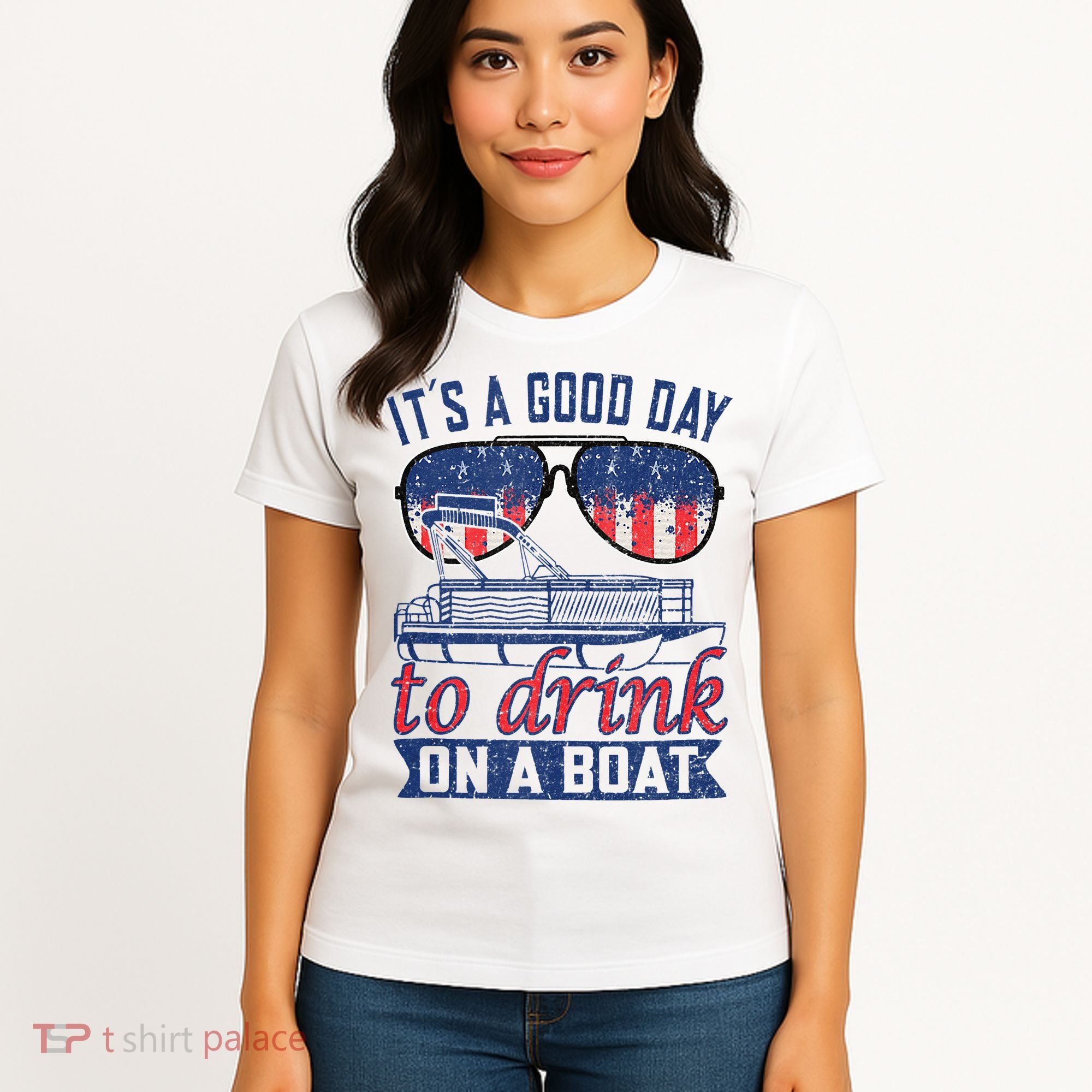 It´s A Good Day To Drink On A Boat Captain Life Is Better Women's T-Shirt