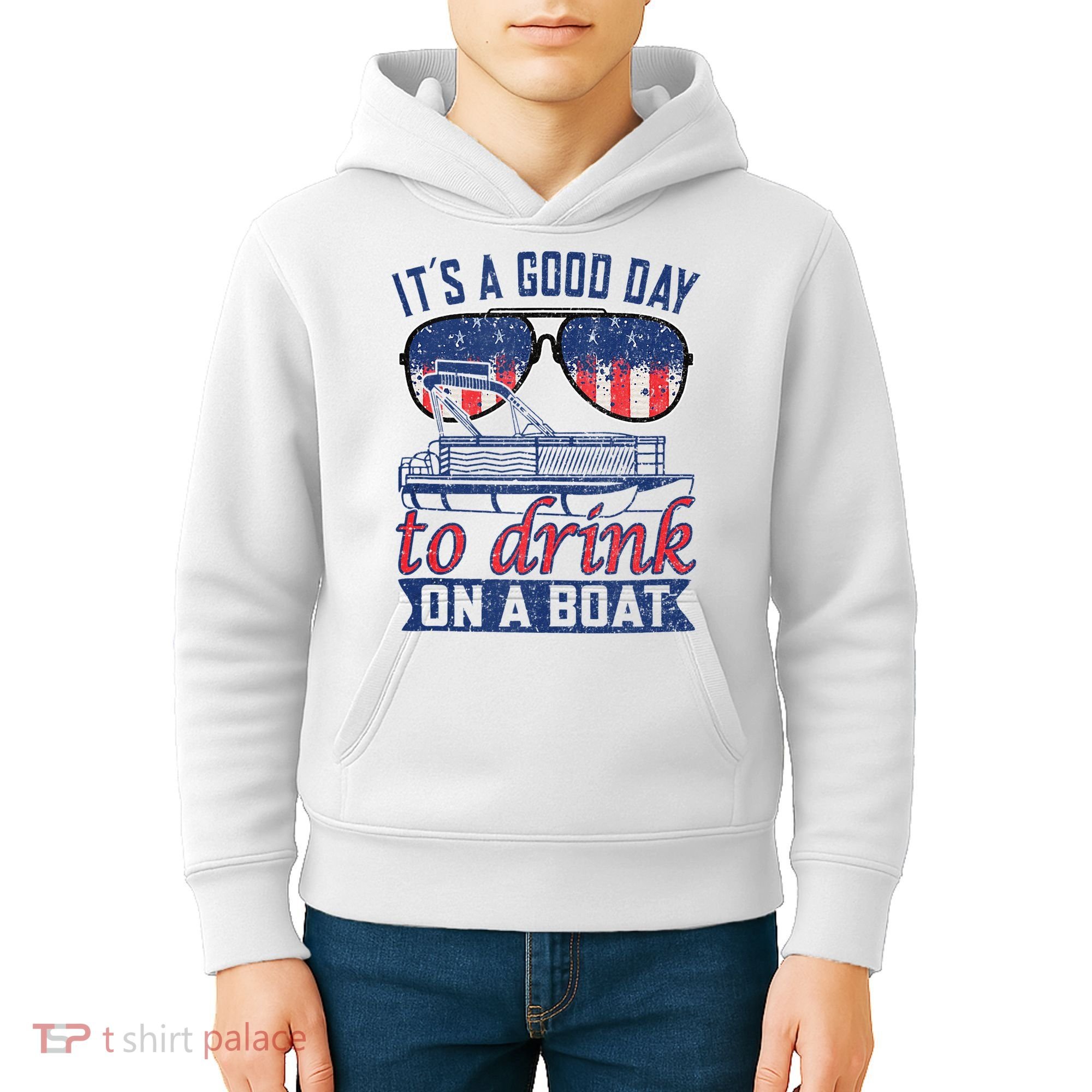 It´s A Good Day To Drink On A Boat Captain Life Is Better Kids Hoodie