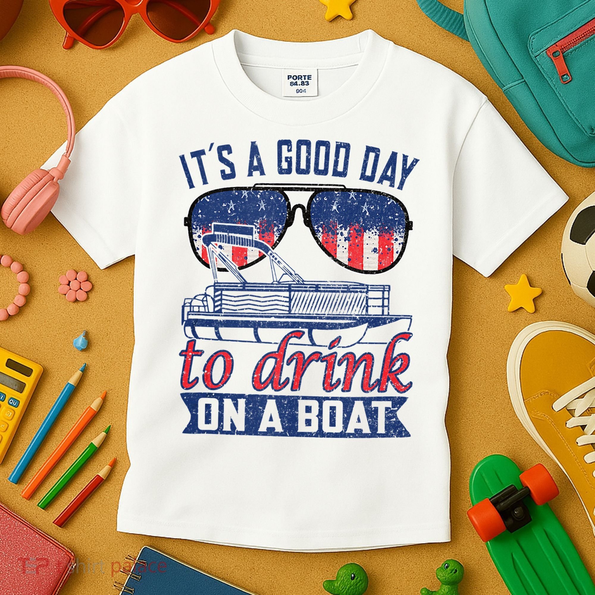 It´s A Good Day To Drink On A Boat Captain Life Is Better Kids T-Shirt