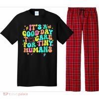 It's A Good Day To Care For Tiny Humans Daycare Teach  Pajama Set thumb 0