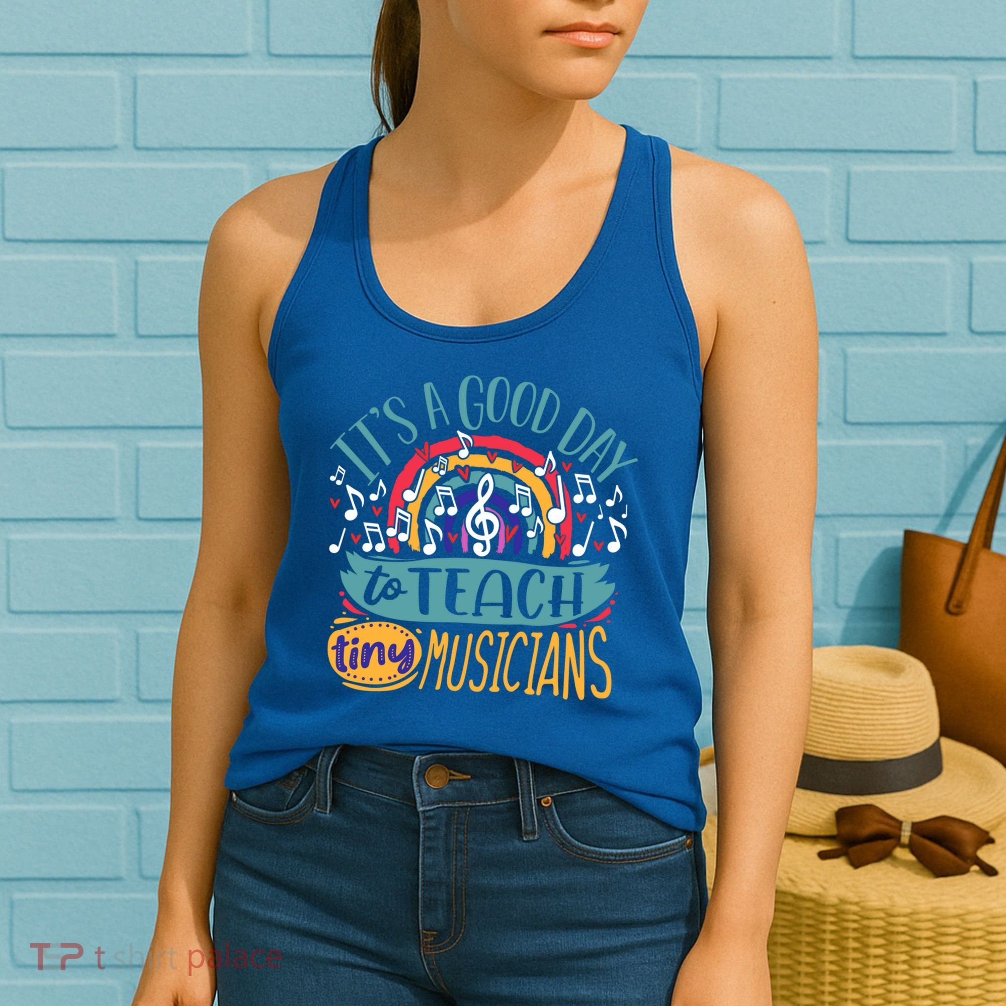 It's A Good Day To Teach Tiny Musicians Music Teacher Gift Women's Tank Top