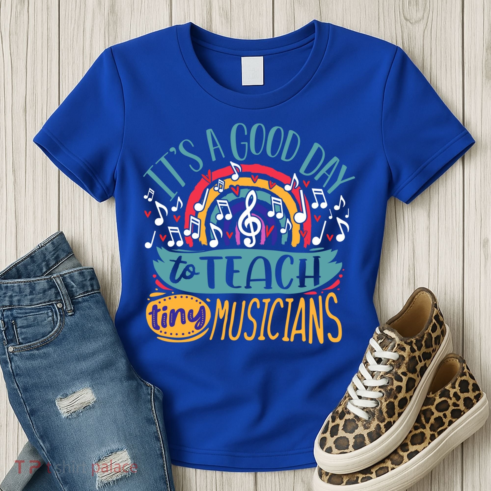 It's A Good Day To Teach Tiny Musicians Music Teacher Gift Women's T-Shirt