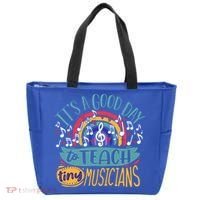 It's A Good Day To Teach Tiny Musicians Music Teacher Gift Tote Bag thumb 0