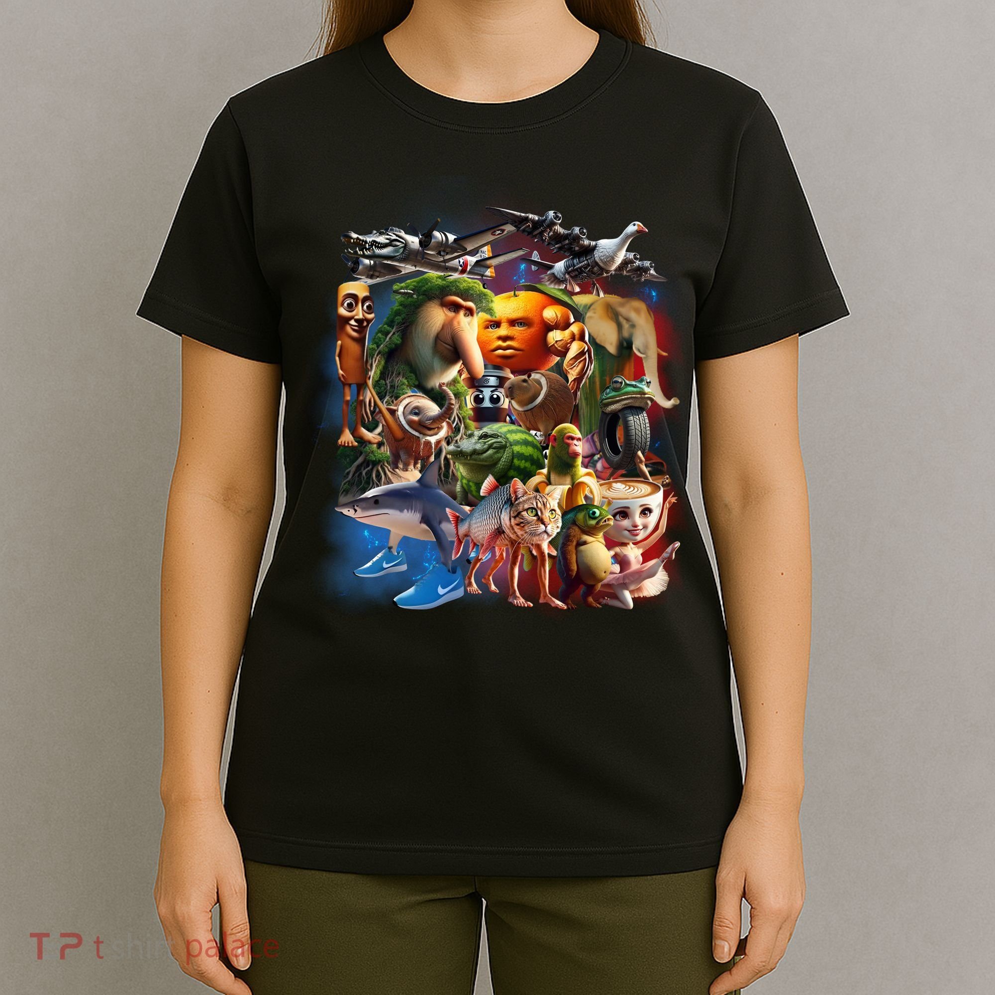 Italian-Brainrot AI Generated Animals Gen Z T-Shirt