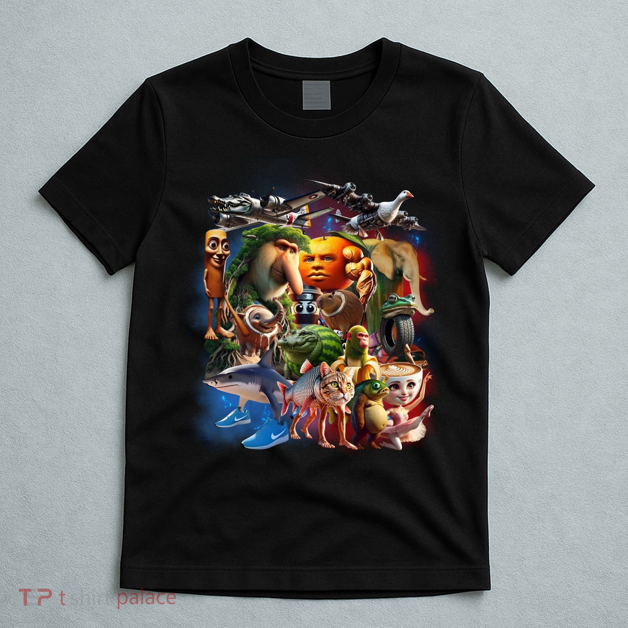 Italian-Brainrot AI Generated Animals Gen Z T-Shirt