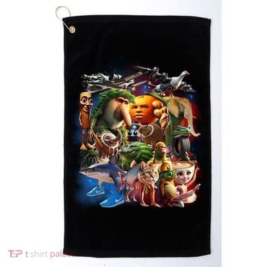 Italian-Brainrot AI Generated Animals Gen Z Golf Towel