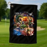 Italian-Brainrot AI Generated Animals Gen Z Golf Towel thumb 1