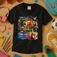 Italian-Brainrot AI Generated Animals Gen Z Kids T-Shirt thumb 3
