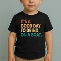 It's A Good Day To Drink On A Boat Toddler T-Shirt thumb 2