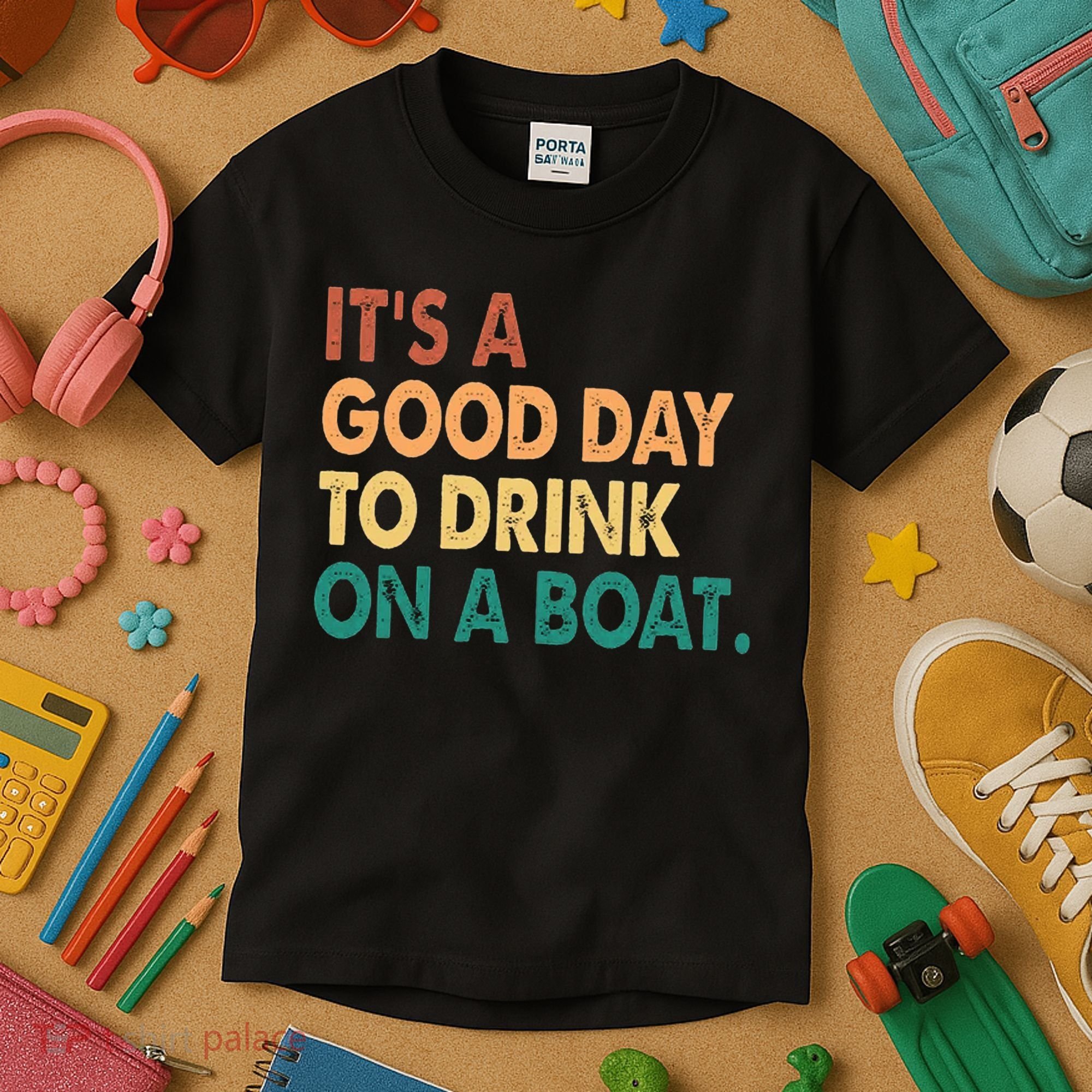 It's A Good Day To Drink On A Boat Kids T-Shirt