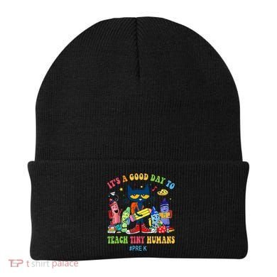 It's A Good Day To Teach Tiny Humans PreK Cat Teacher Lover Beanie
