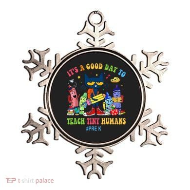 It's A Good Day To Teach Tiny Humans PreK Cat Teacher Lover Ornament