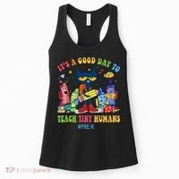 It's A Good Day To Teach Tiny Humans PreK Cat Teacher Lover Women's Tank Top thumb 0