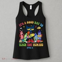 It's A Good Day To Teach Tiny Humans PreK Cat Teacher Lover Women's Tank Top thumb 3