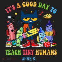 It's A Good Day To Teach Tiny Humans PreK Cat Teacher Lover Hat thumb 2