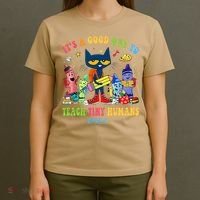 It's A Good Day To Teach Tiny Humans PreK Cat Teacher Lover T-Shirt thumb 4