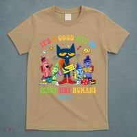 It's A Good Day To Teach Tiny Humans PreK Cat Teacher Lover T-Shirt thumb 5