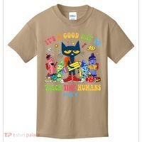 It's A Good Day To Teach Tiny Humans PreK Cat Teacher Lover Kids T-Shirt thumb 0