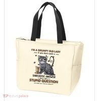 IM A Grumpy Old Lady If You DonT Want Sarcastic Answer Cat Tote Bag thumb 3