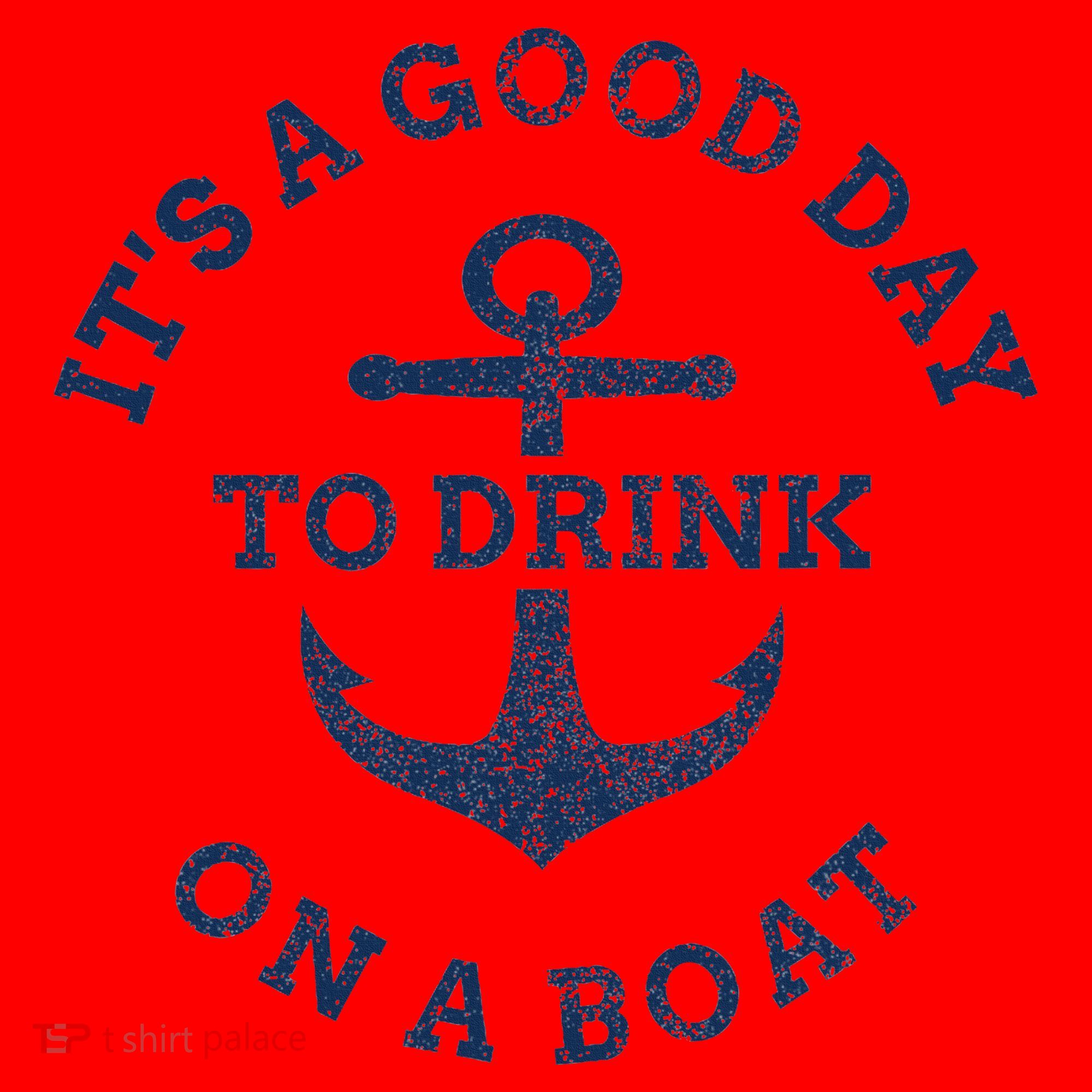 ItS A Good Day To Drink On A Boat Lake Day Drinking Santa Hat
