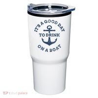 ItS A Good Day To Drink On A Boat Lake Day Drinking Tumbler thumb 0