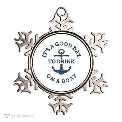 ItS A Good Day To Drink On A Boat Lake Day Drinking Ornament