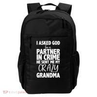 Crazy Grandma Partner In Crime Backpack thumb 0