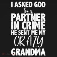 Crazy Grandma Partner In Crime Backpack thumb 2