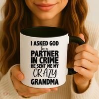 Crazy Grandma Partner In Crime Coffee Mug thumb 3