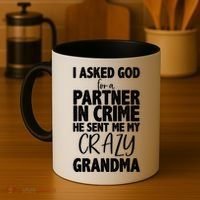 Crazy Grandma Partner In Crime Coffee Mug thumb 4